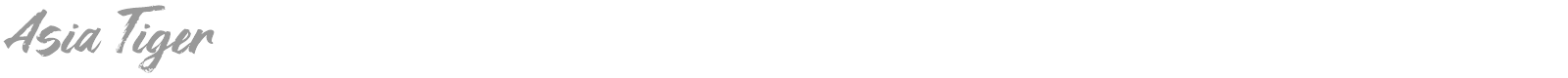 Asia Tiger font preview